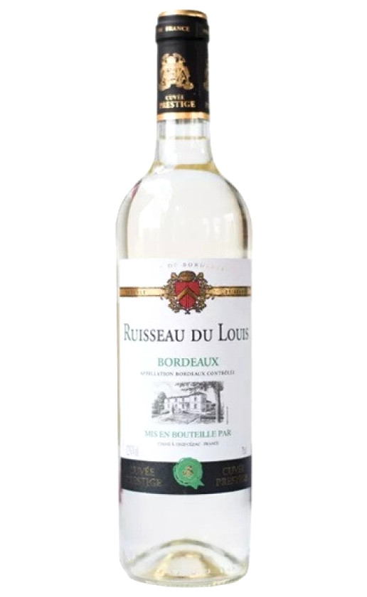Ruisseau du Louis Cuvee Prestige Blanc Moelleux Bordeaux 2015