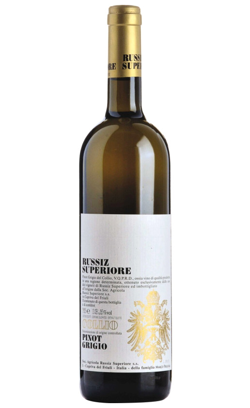 Вино Russiz Superiore Collio Pinot Grigio 2019