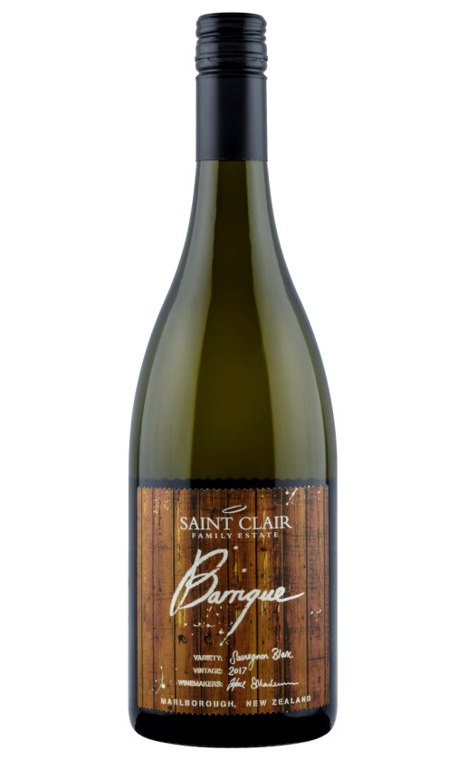 Вино Saint Clair Barrique Sauvignon Blanc 2017