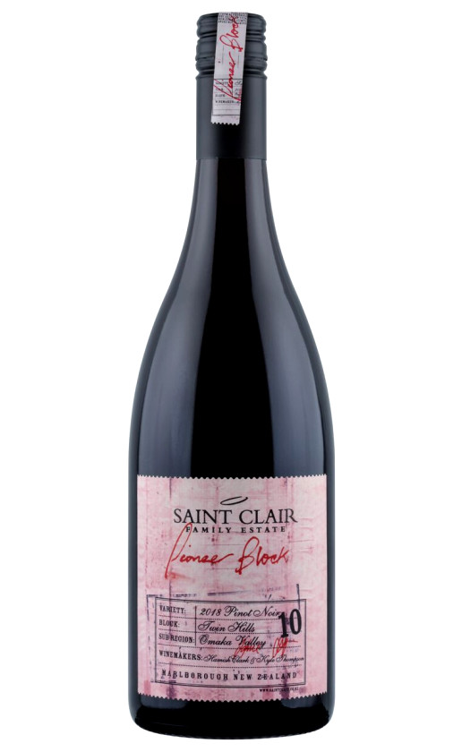 Saint Clair Pioneer Block 10 Twin Hills Pinot Noir 2018