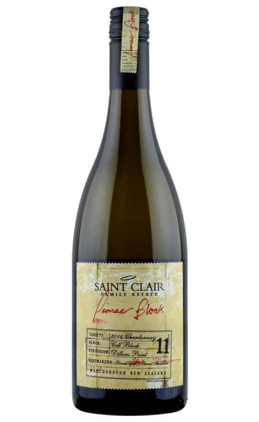 Wine Saint Clair Pioneer Block 11 Cell Block Chardonnay 2018