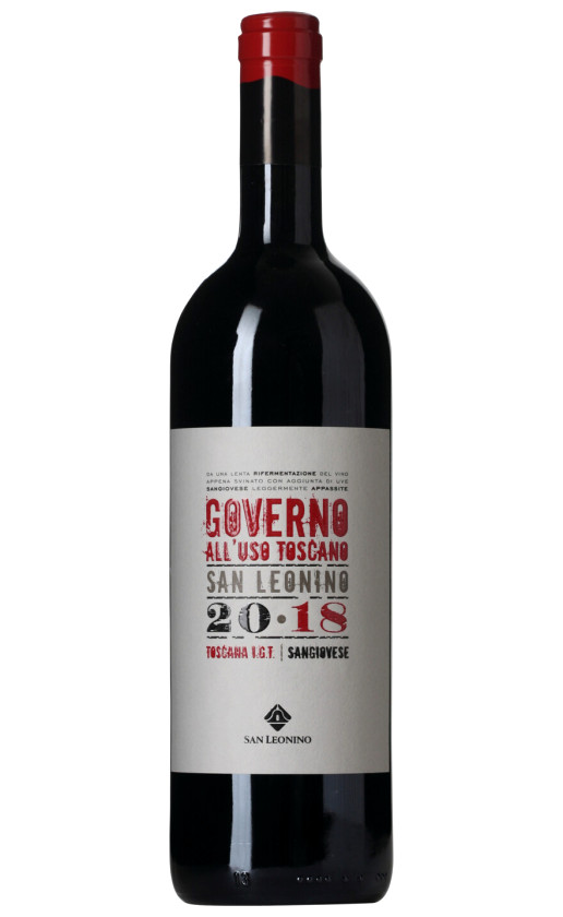 Wine San Leonino Governo All Uso Toscano Toscana 2018
