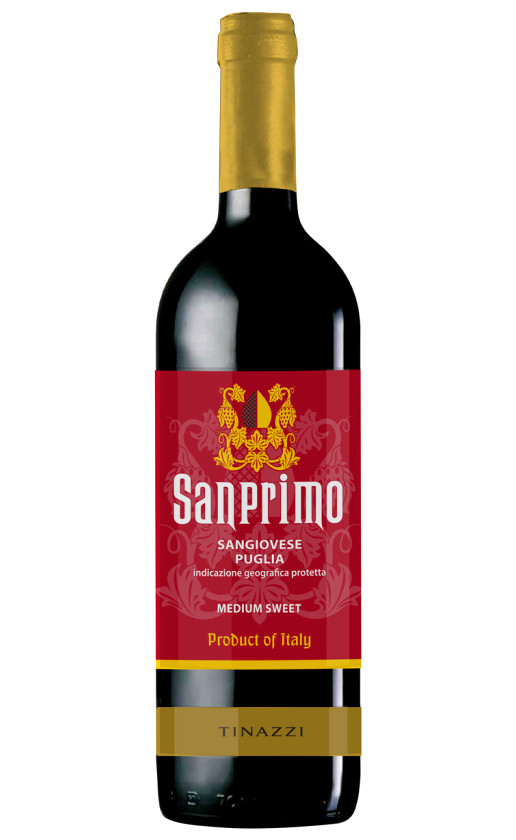 Wine Sanprimo Sangiovese Medium Sweet Puglia
