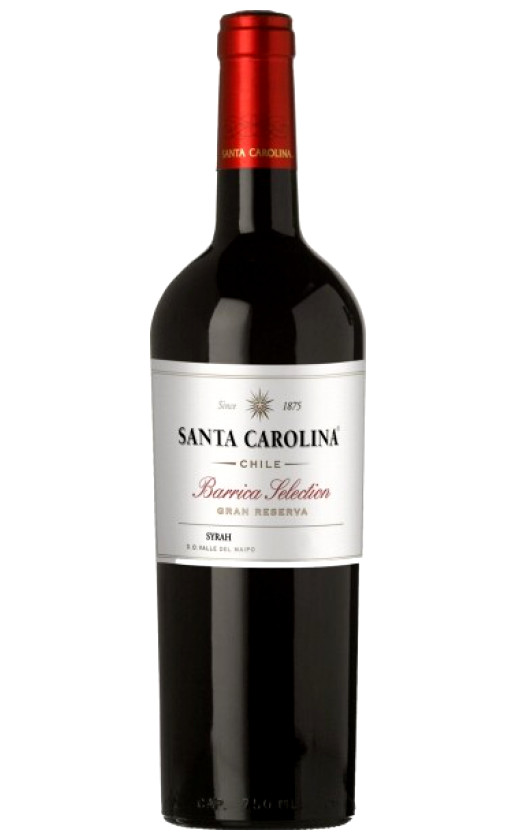 Wine Santa Carolina Barrica Selection Gran Reserva Syrah 2008