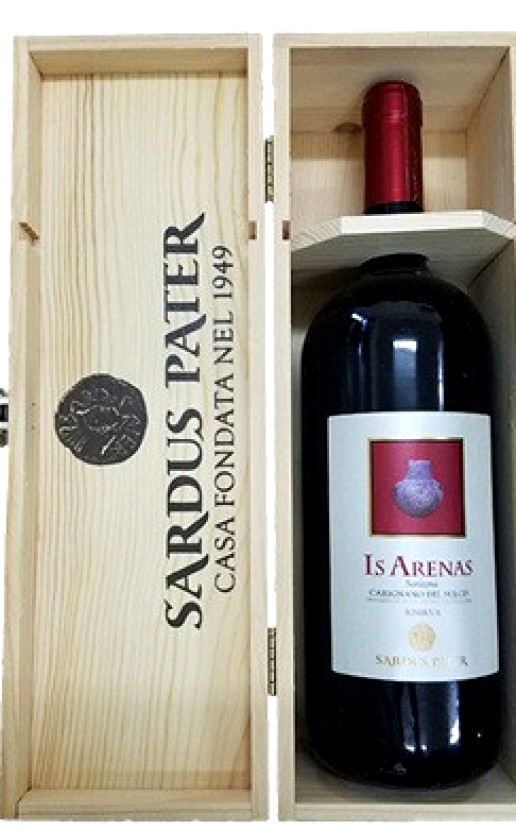Wine Sardus Pater Is Arenas Carignano Del Sulcis Riserva 2015 Wooden Box