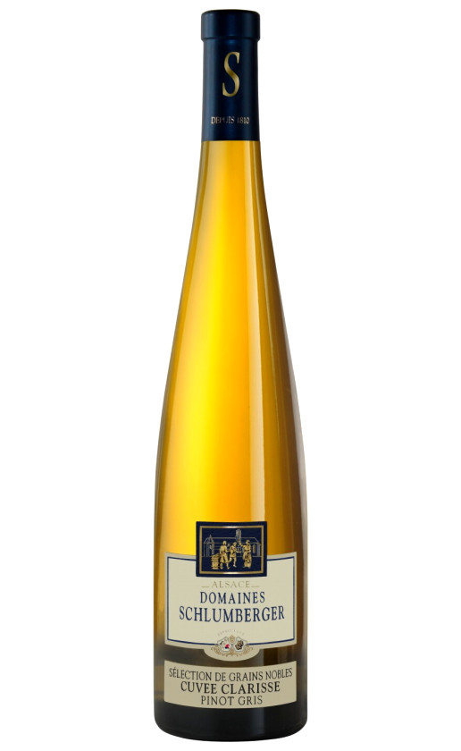Вино Schlumberger Pinot Gris Cuvee Clarisse Selection de Grains Nobles Alsace 2000