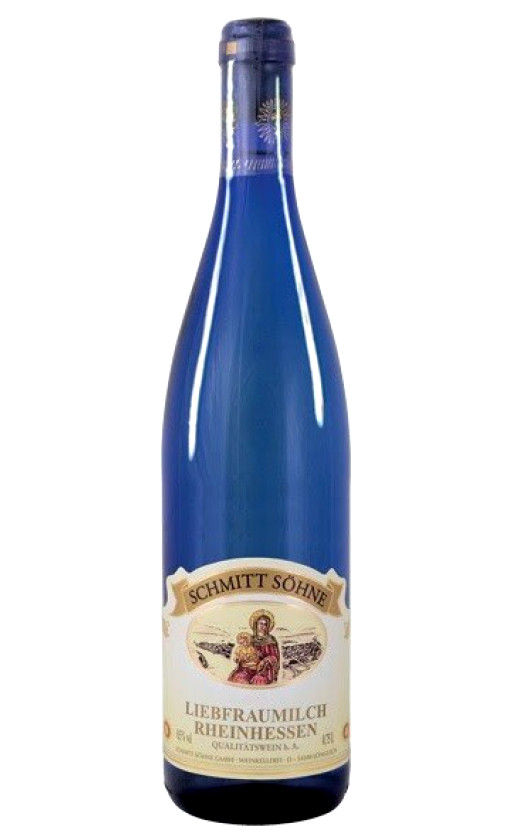 Wine Schmitt Sohne Liebfraumilch Blue Bottle