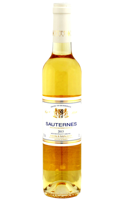 Вино Schroder Schyler Sauternes 2013