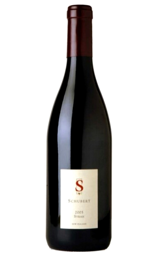 Wine Schubert Syrah Wairarapa 2005
