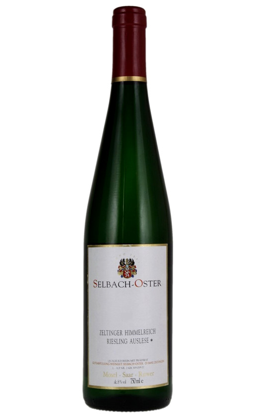 Wine Selbach Oster Zeltinger Himmelreich Riesling Auslese 1990