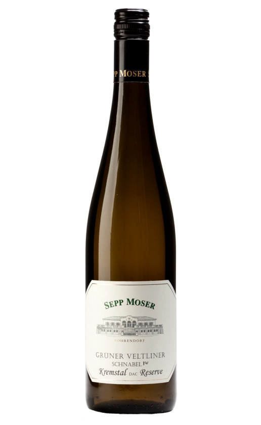 Wine Sepp Moser Gruner Veltliner Schnabel Kremstal Dac Reserve