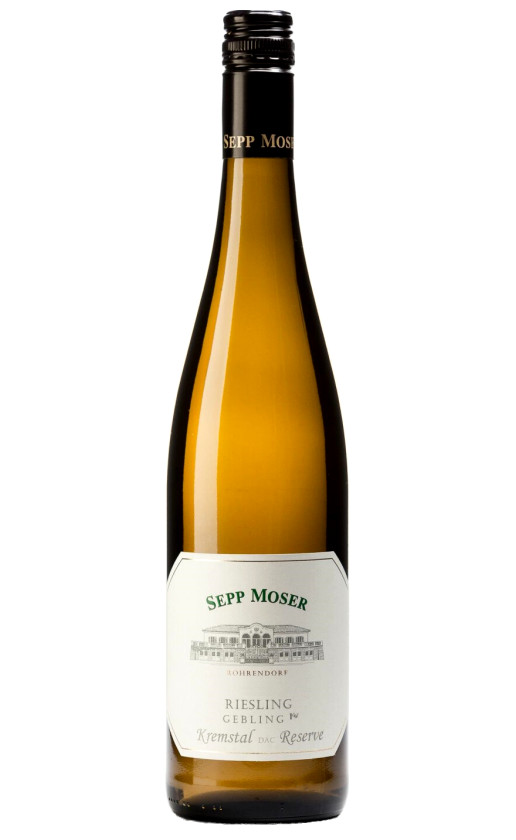 Wine Sepp Moser Riesling Gebling Kremstal Dac Reserve