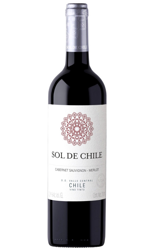 Wine Sol De Chile Cabernet Sauvignon Merlot Valle Central 2020 on