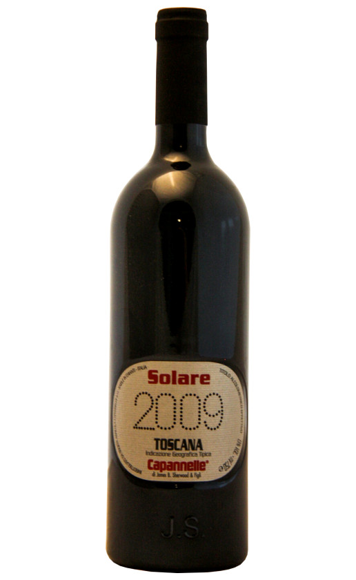 Solare Vino da Tavola di Toscana Rosso Sangiovese 2009