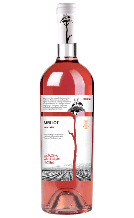 Wine Storks Merlot Rose