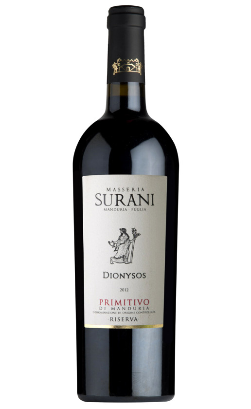 Вино Surani Dionysos Primitivo di Manduria Riserva 2012