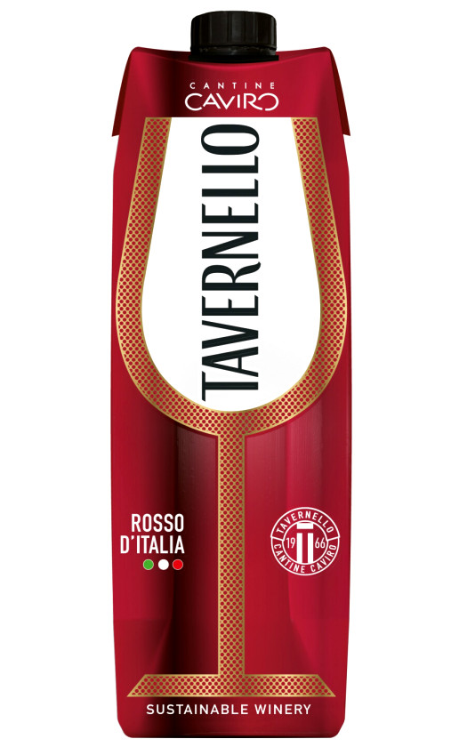 Wine Tavernello Rosso Semi Dry Tetra Prism