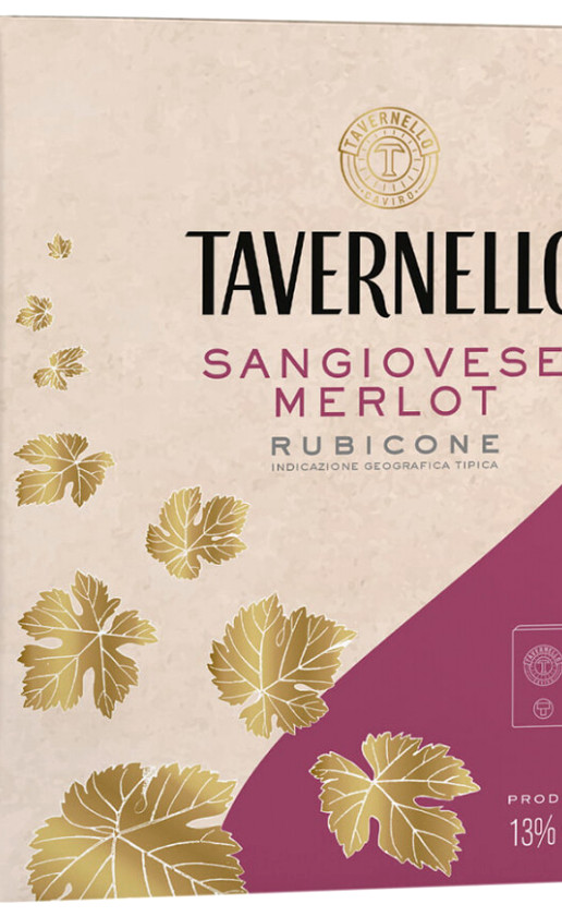 Wine Tavernello Sangiovese Merlot Rubicone Bag In Box