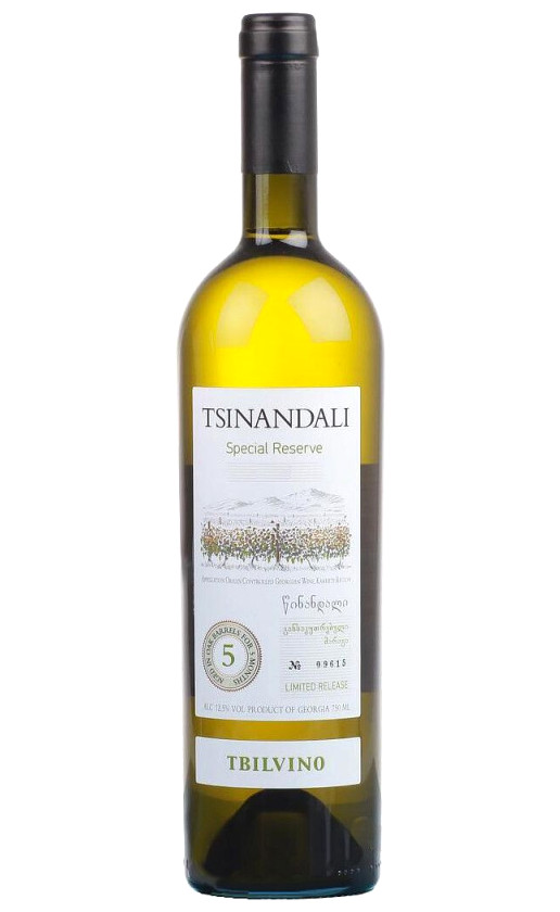 Вино Tbilvino Special Reserve Tsinandali 2017