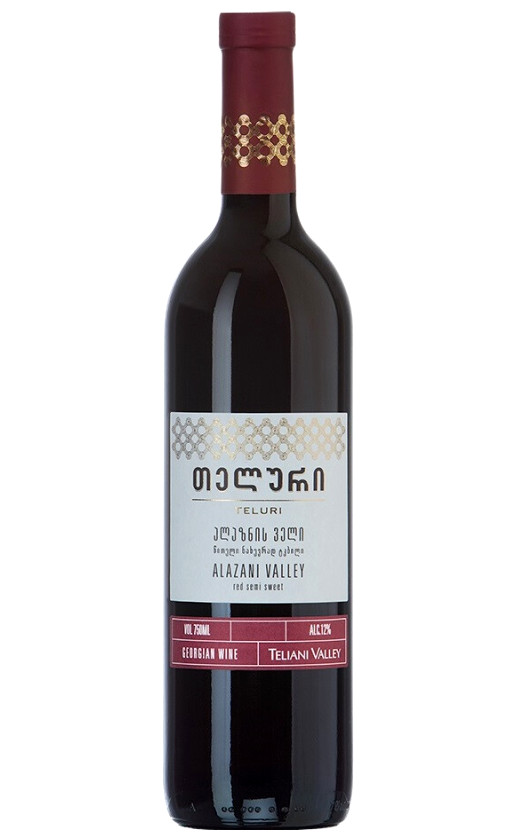 Wine Teluri Alazani Valley Red Semi Sweet
