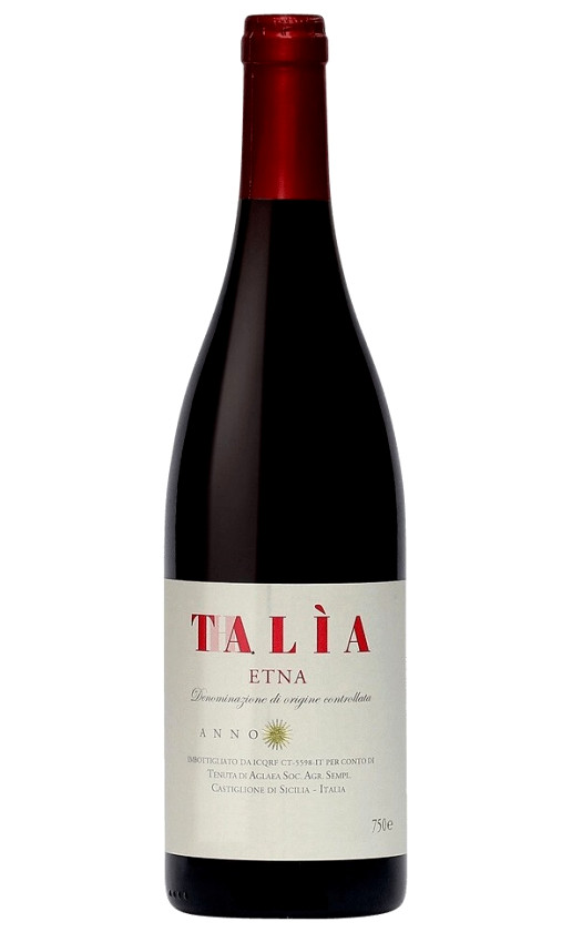 Wine Tenuta Di Aglaea Thalia Etna Rosso 2018
