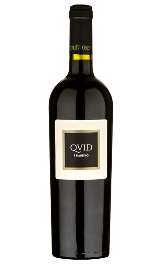 Wine Tenuta Giustini Qvid Primitivo Salento 2016