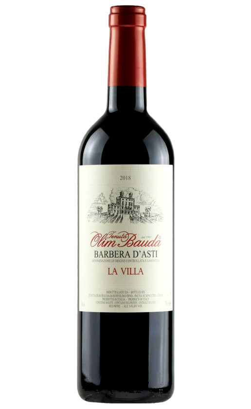 Вино Tenuta Olim Bauda La Villa Barbera d'Asti 2018