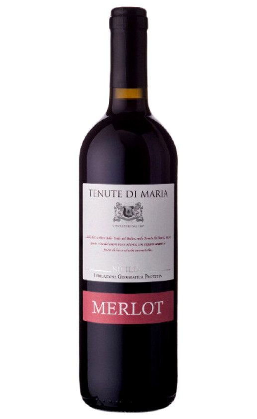 Wine Tenute Di Maria Merlot Sicilia 2016