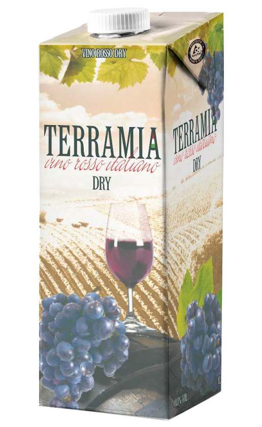 Wine Terramia Rosso Dry Tetra Pak