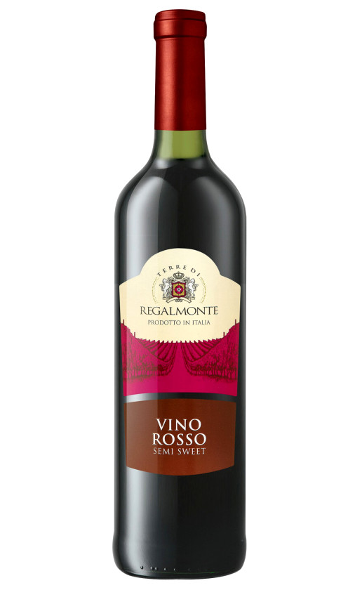 Wine Terre Di Regalmonte Vino Rosso Semi Sweet