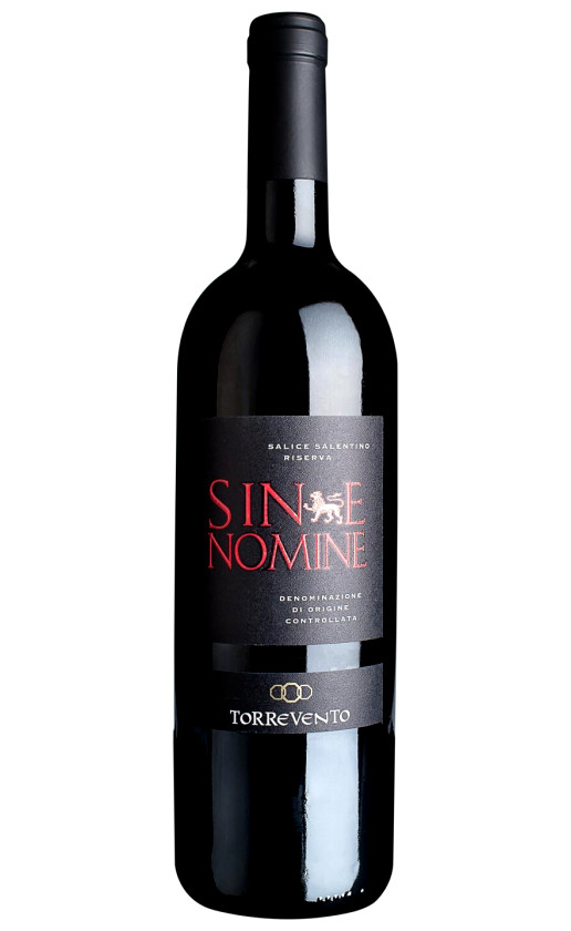 Wine Torrevento Sine Nomine Riserva Salice Salntino 2015