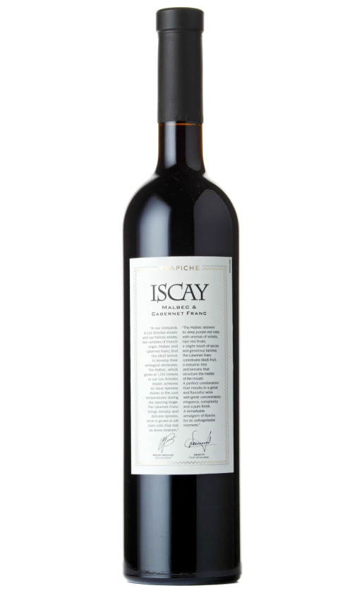 Wine Trapiche Iscay Malbec Cabernet Franc 2009