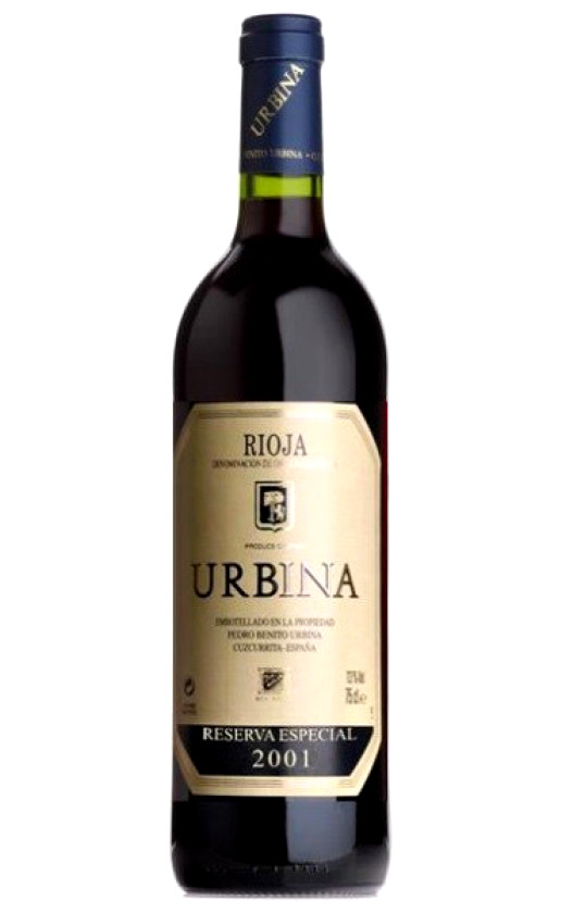 Вино Urbina Reserva Especial Rioja 2001