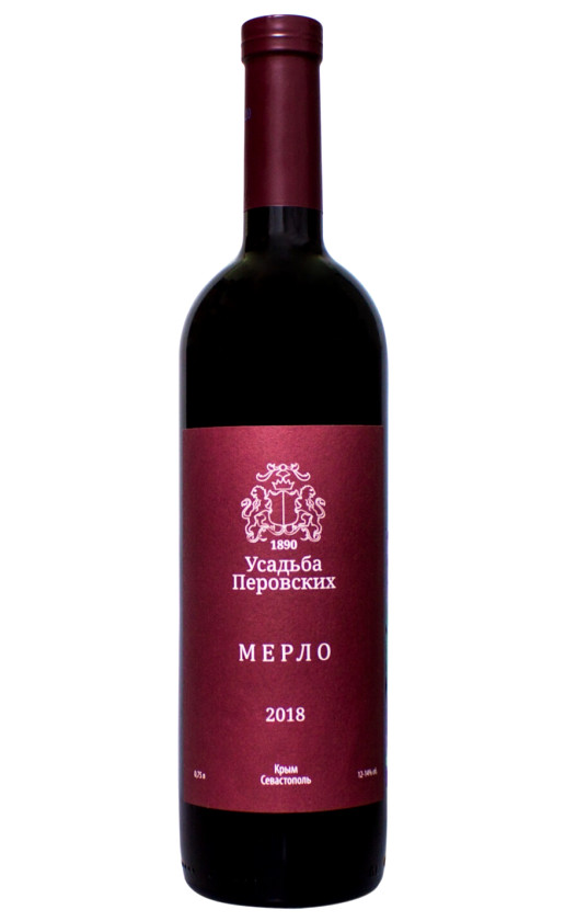 Wine Usadba Perovskix Merlo 2018