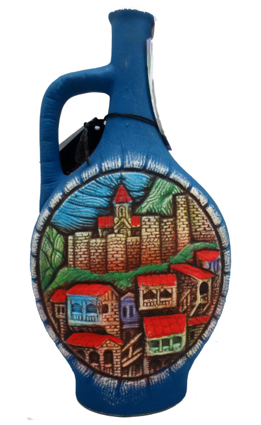 Вино Usakhelauris Venakhebi Alazani Valley Red ceramic bottle