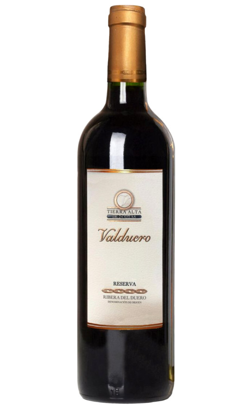 Wine Valduero Tierra Alta De 2 Cotas Reserva Ribera Del Duero 2014