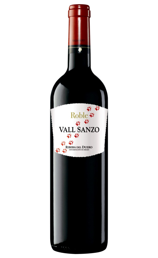 Wine Vall Sanzo Roble Ribera Del Duero 2010