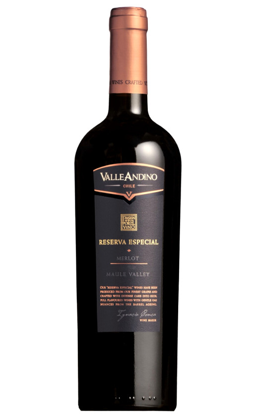 Wine Valle Andino Merlot Reserva Especial