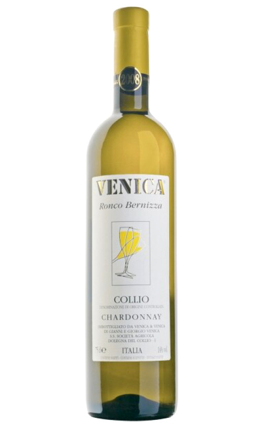 Wine Venica Venica Chardonnay Collio Ronco Bernizza 2008