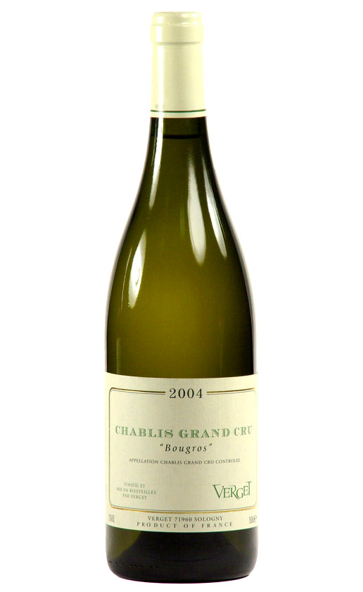 Вино Verget Chablis Grand Cru Bougros 2004