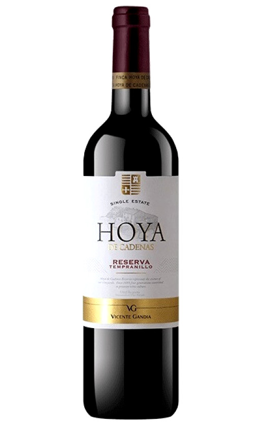 Wine Vicente Gandia Hoya De Cadenas Reserva Tempranillo Utiel Requena 2014