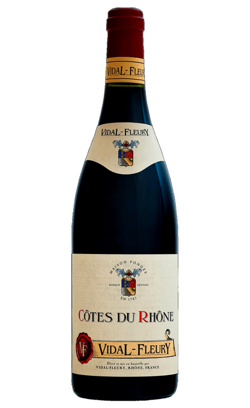 Wine Vidal Fleury Cotes Du Rhone Rouge 2016