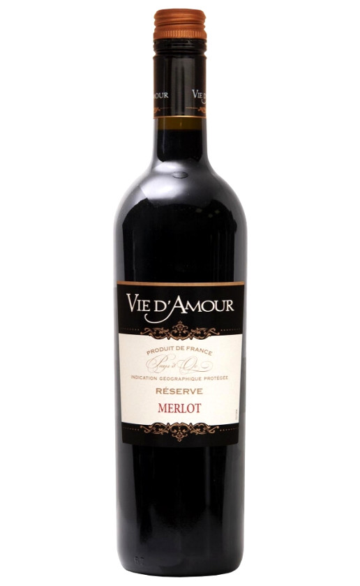 Wine Vie Damour Merlot Reserva Pays Doc