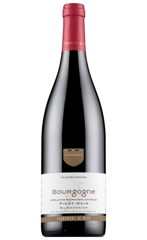 Wine Vignerons De Buxy Pinot Noir Bourgogne Buissonnier 2015