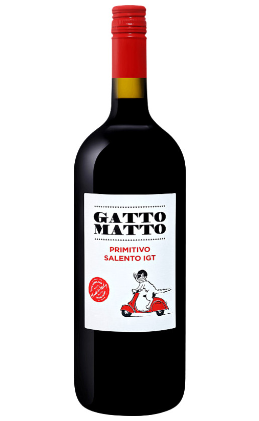Вино Villa degli Olmi Gatto Matto Primitivo Salento 2018
