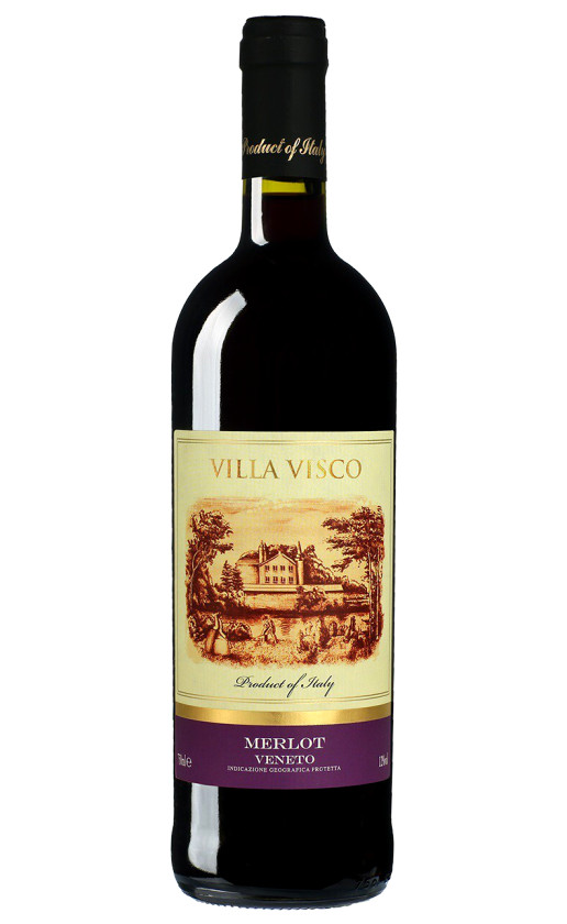 Вино Villa Visco Merlot Veneto 2017