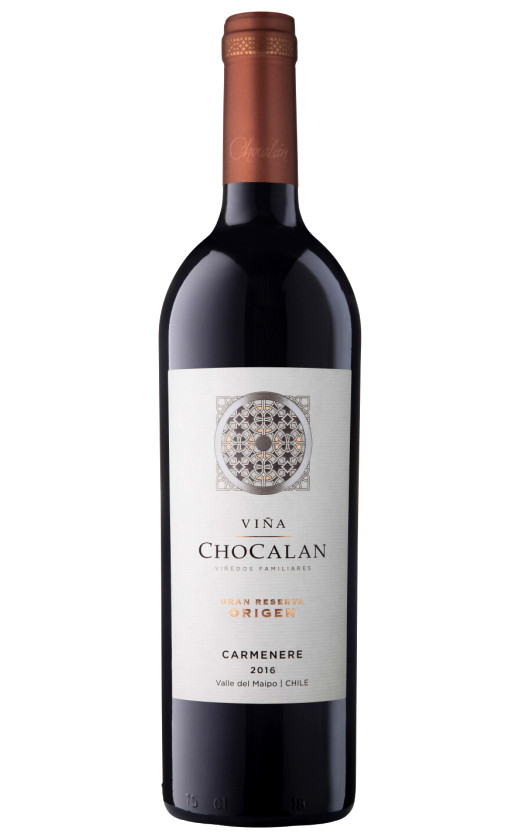 Wine Vina Chocalan Origen Carmenere Gran Reserva 2016
