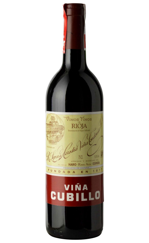 Wine Vina Cubillo Crianza Rioja 2012