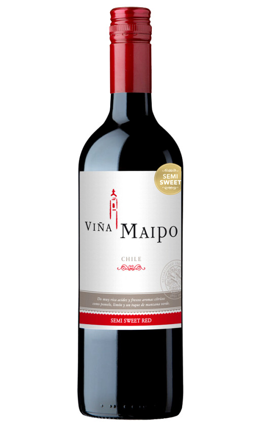 Wine Vina Maipo Semi Sweet Red