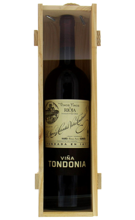 Вино Vina Tondonia Reserva Rioja 2008 wooden box